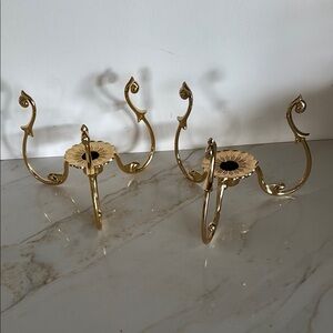 PartyLite Gold Candle Holders